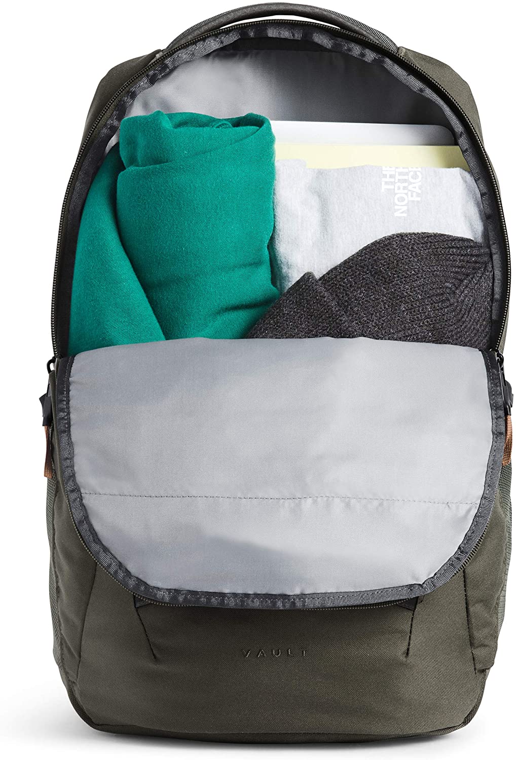 The North Face Vault Backpack, Moab Khaki/Asphalt Grey, One Size