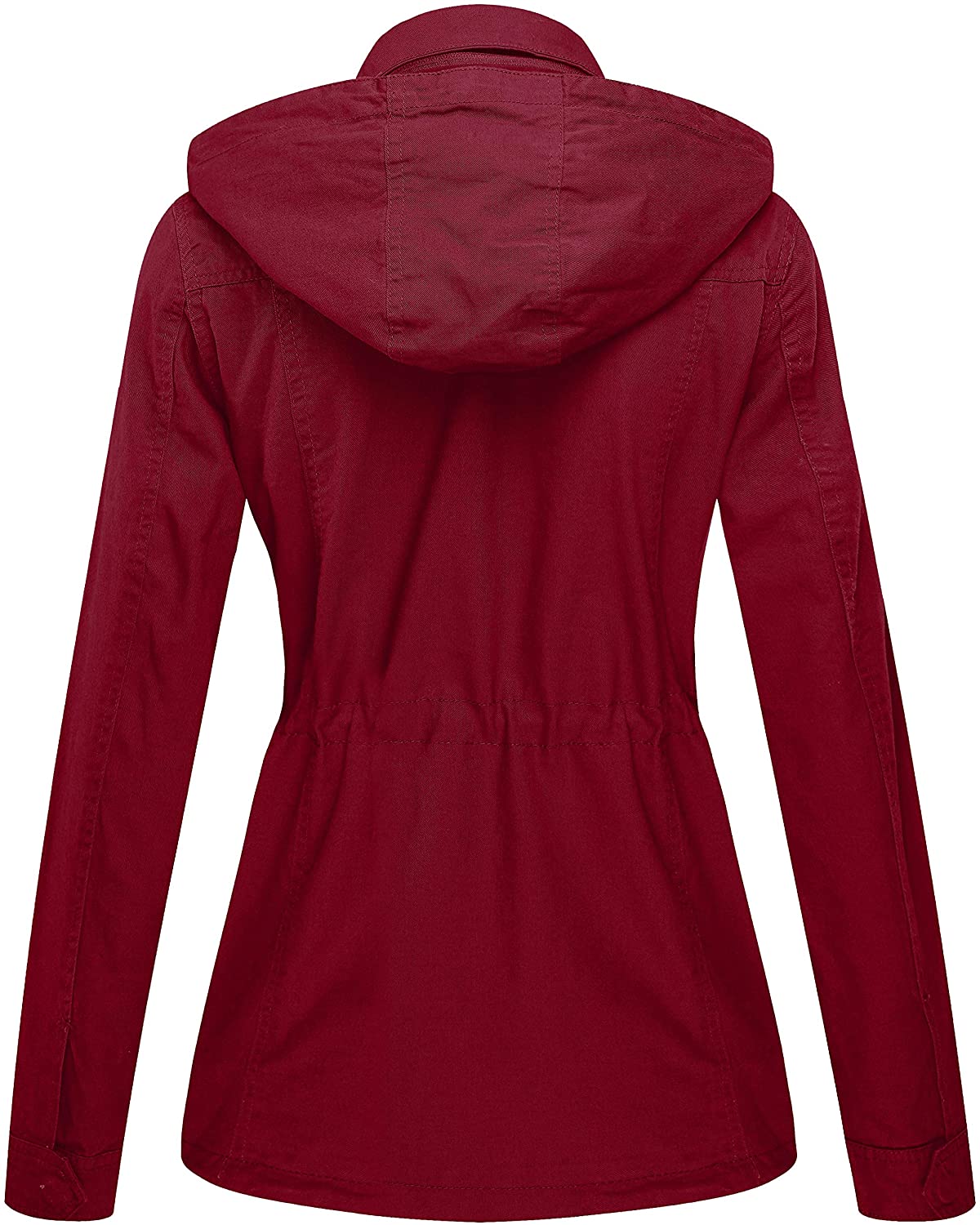 WenVen Women's Military Anorak Jacket Hoodie Lightweight Cotton Casual Coat - JOY2ESpree