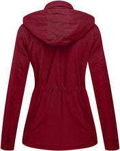 
                        
                          Load image into Gallery viewer, WenVen Women's Military Anorak Jacket Hoodie Lightweight Cotton Casual Coat - JOY2ESpree
                        
                      