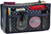 
                        
                          Load image into Gallery viewer, Vercord Purse Organizer Insert for Handbags Bag Organizers Inside Tote Pocketbook Women Nurse Nylon 13 Pockets Black Medium
                        
                      