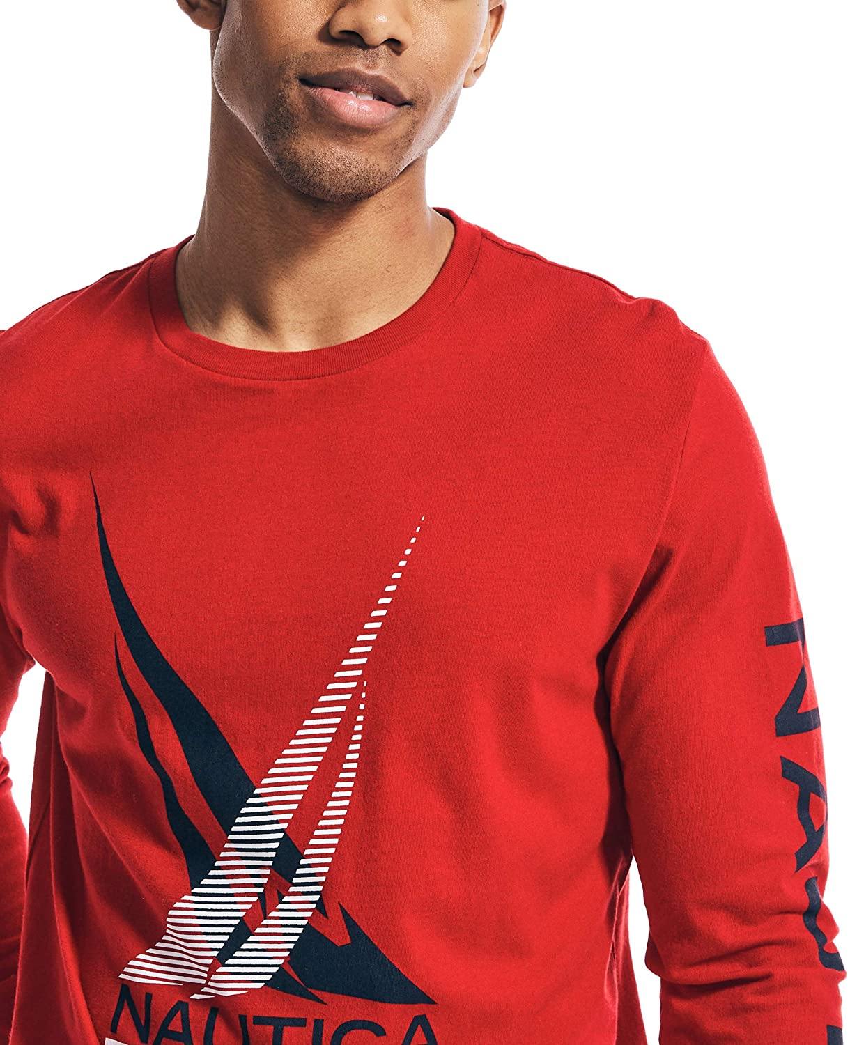 Nautica Men's Logo Graphic Long Sleeve T-Shirt - JOY2ESpree