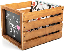 
                        
                          將圖片載入圖庫檢視器 Chalkboard Vinyl Record Storage Crate (Espresso) - JOY2ESpree
                        
                      