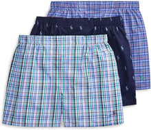 
                        
                          Cargar imagen en el visor de la galería, Polo Ralph Lauren Men's 3-Pack Classic Fit Packaged Woven Boxers
                        
                      