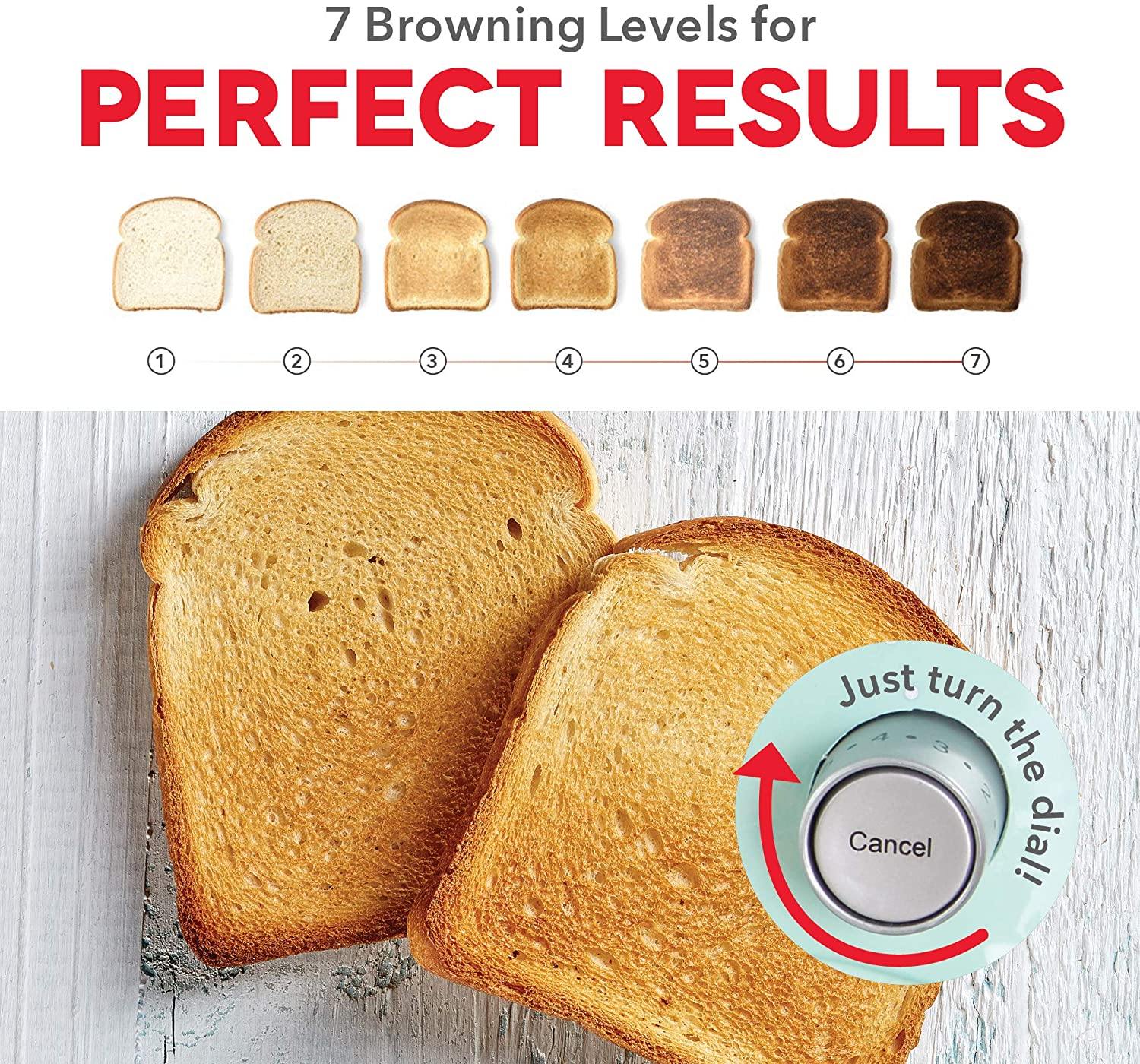 Dash Clear View Toaster: Extra Wide Slot Toaster with Stainless Steel Accents + See Through Window . - JOY2ESpree
