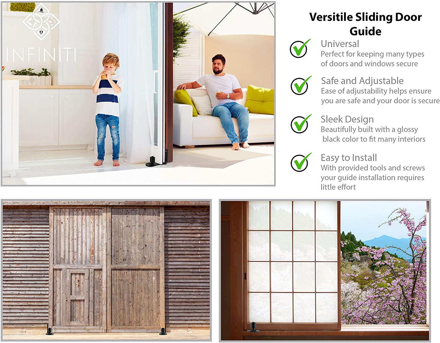 New Improved Design!!! Barn Door Floor Guide | Smooth AS Butter Bearings!!!