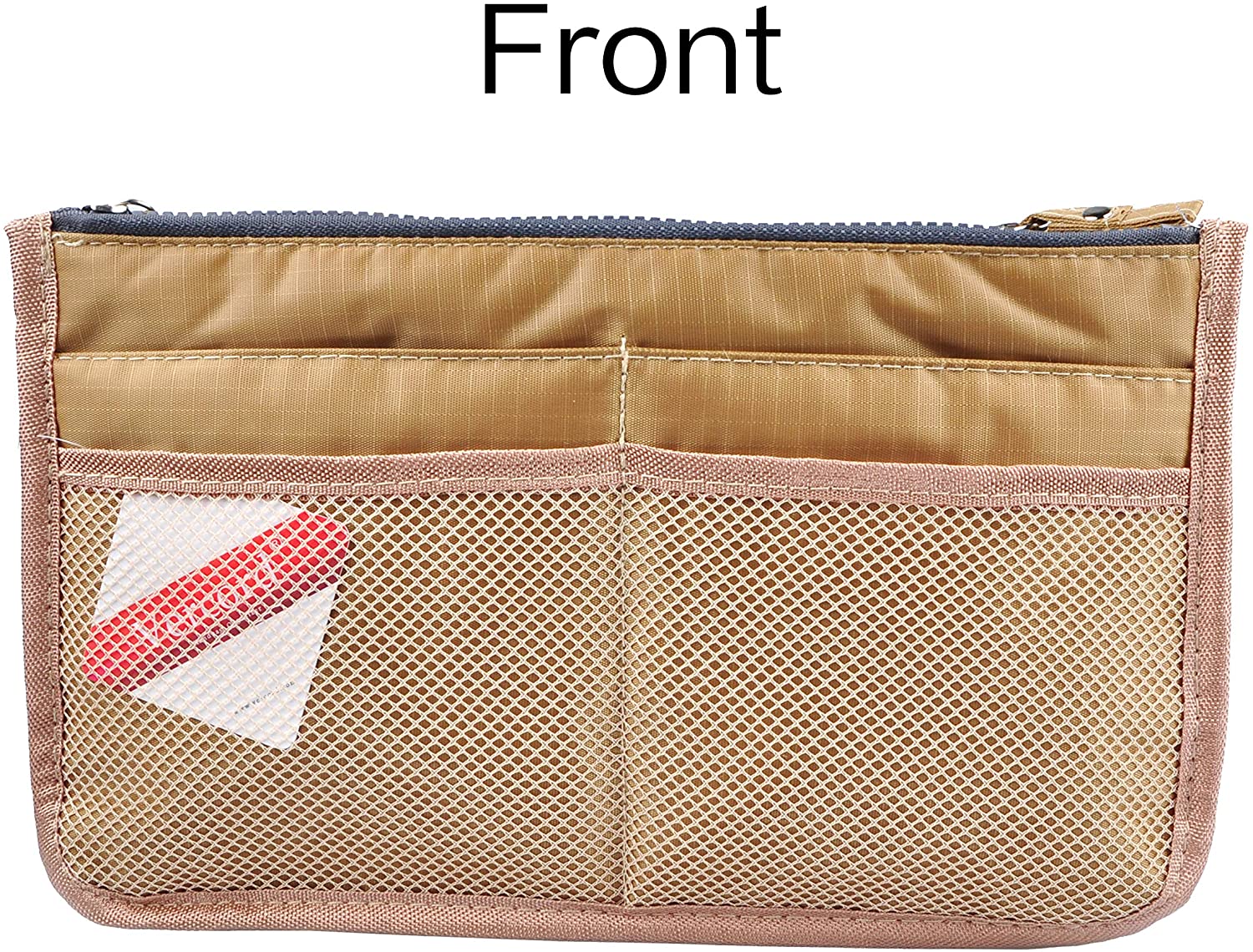 Vercord Updated Purse Handbag Organizer Insert Liner Bag in Bag 13 Pockets Purple Small