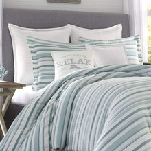 
                        
                          Load image into Gallery viewer, Tommy Bahama Clearwater Cay Comforter Set, Queen, Blue
                        
                      