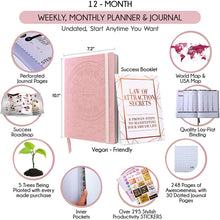 
                        
                          Cargar imagen en el visor de la galería, Law of Attraction Planner - Undated Deluxe Weekly, Monthly Planner
                        
                      