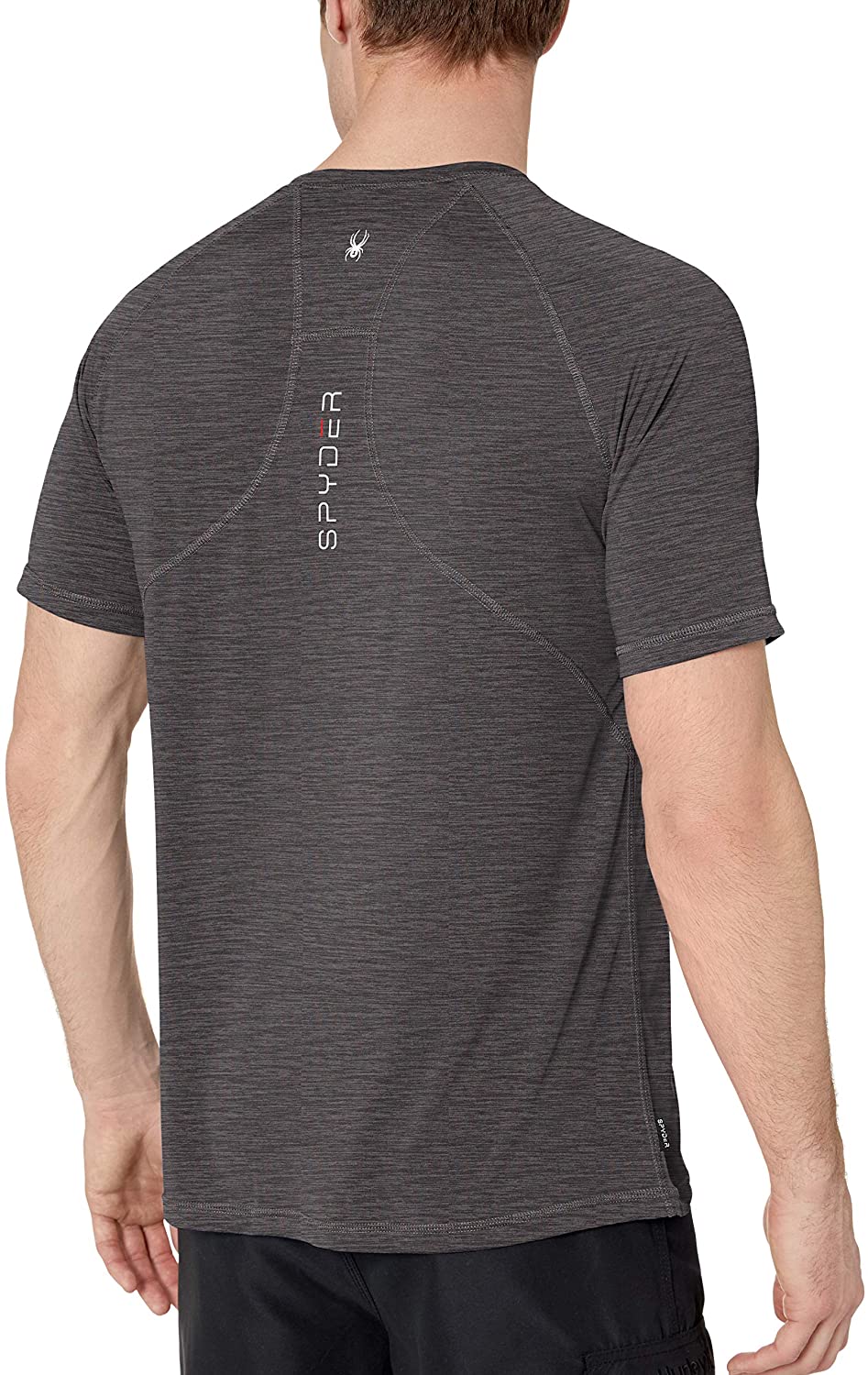Spyder Men's Hydro Stretch Swim T-Shirt - Quick Dry Short Sleeve Rash Guard Tee