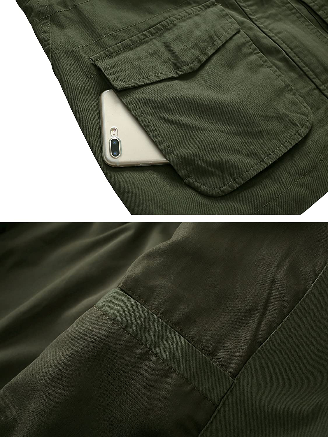 WenVen Women's Military Anorak Jacket Hoodie Lightweight Cotton Casual Coat - JOY2ESpree