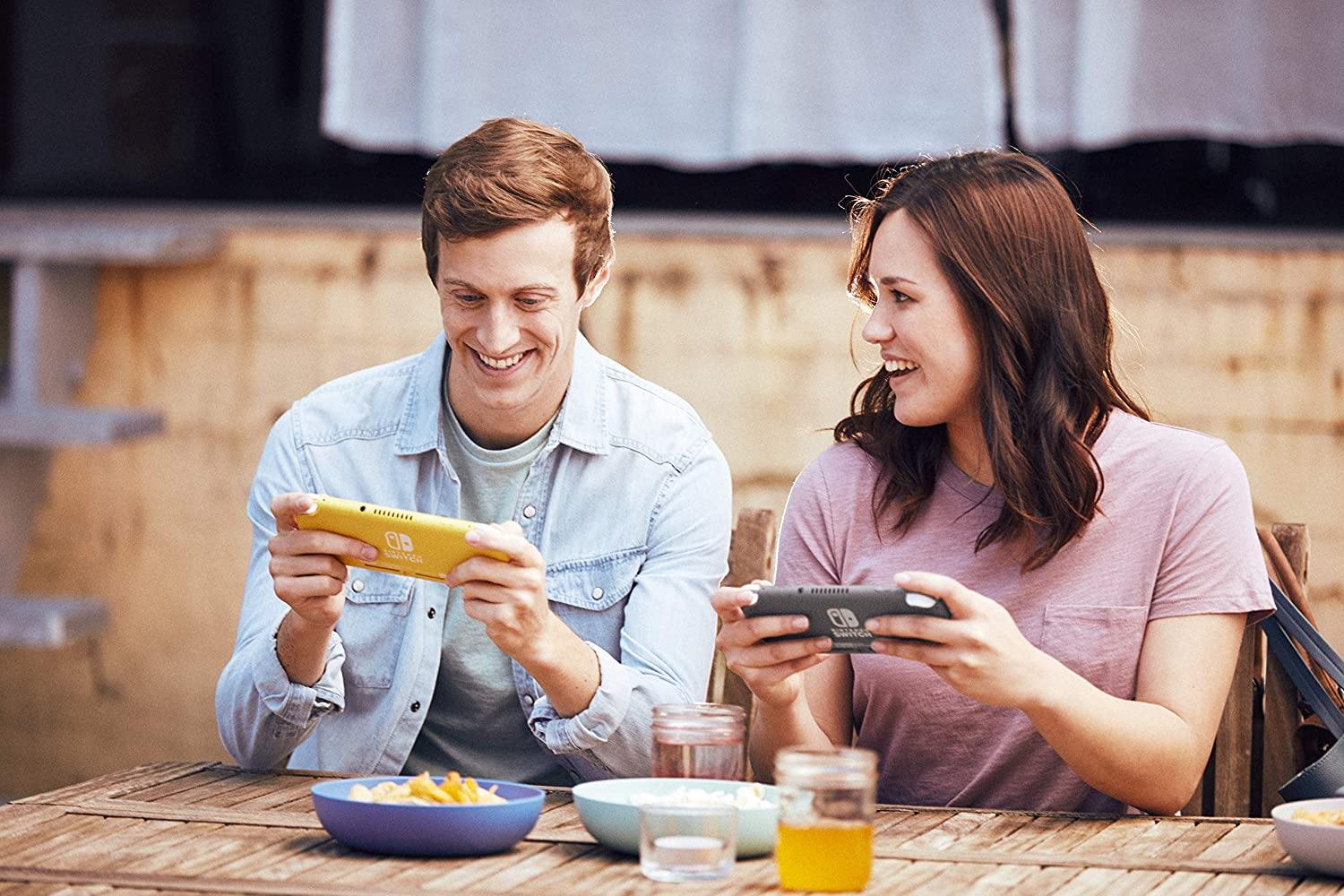 Nintendo Switch Lite - Gray with SanDisk 128GB MicroSDXC UHS-I Card for Nintendo Switch - JOY2ESpree