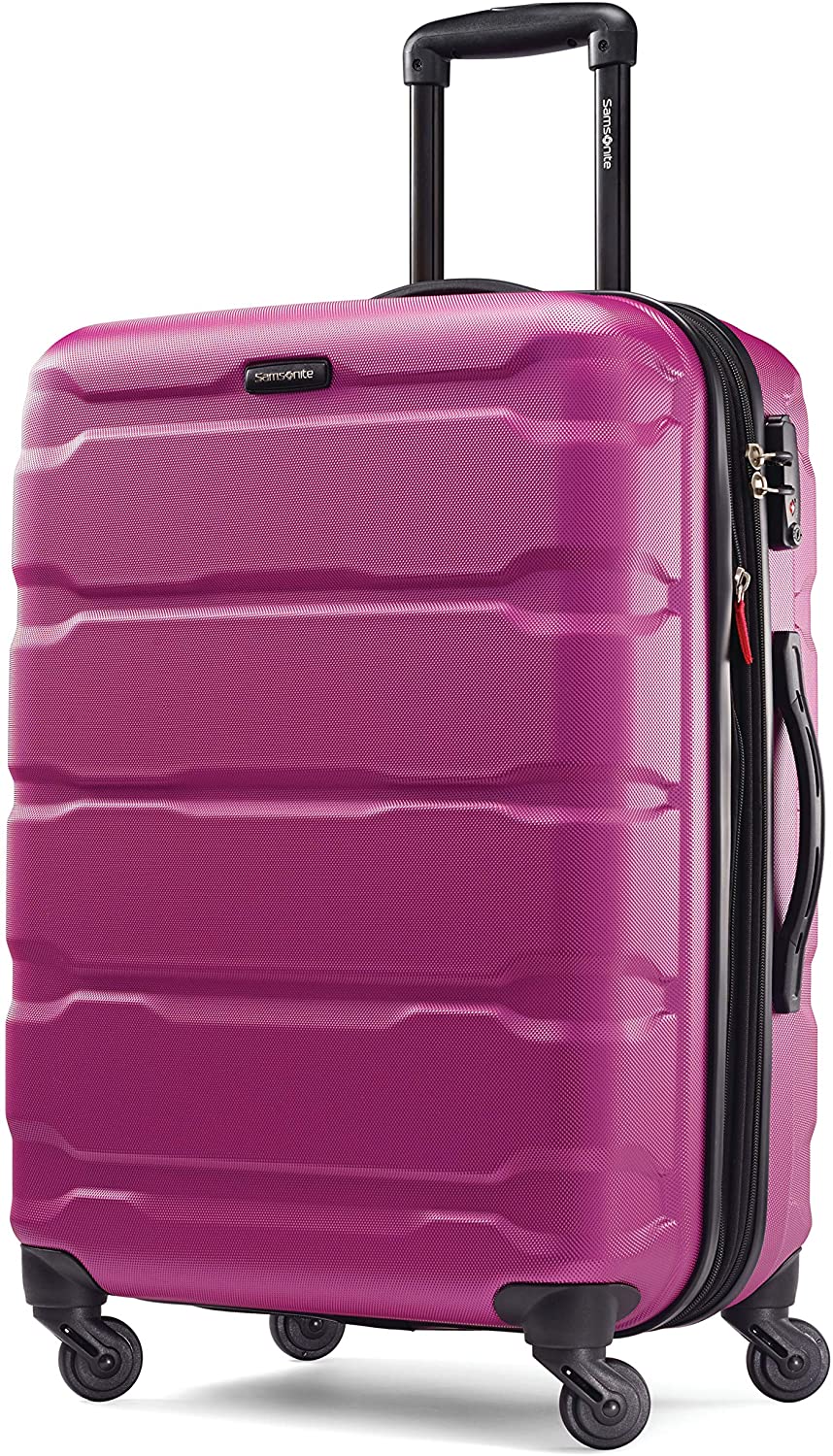 Samsonite Omni PC Hardside Expandable Luggage with Spinner Wheels, Black, Carry-On 20-Inch