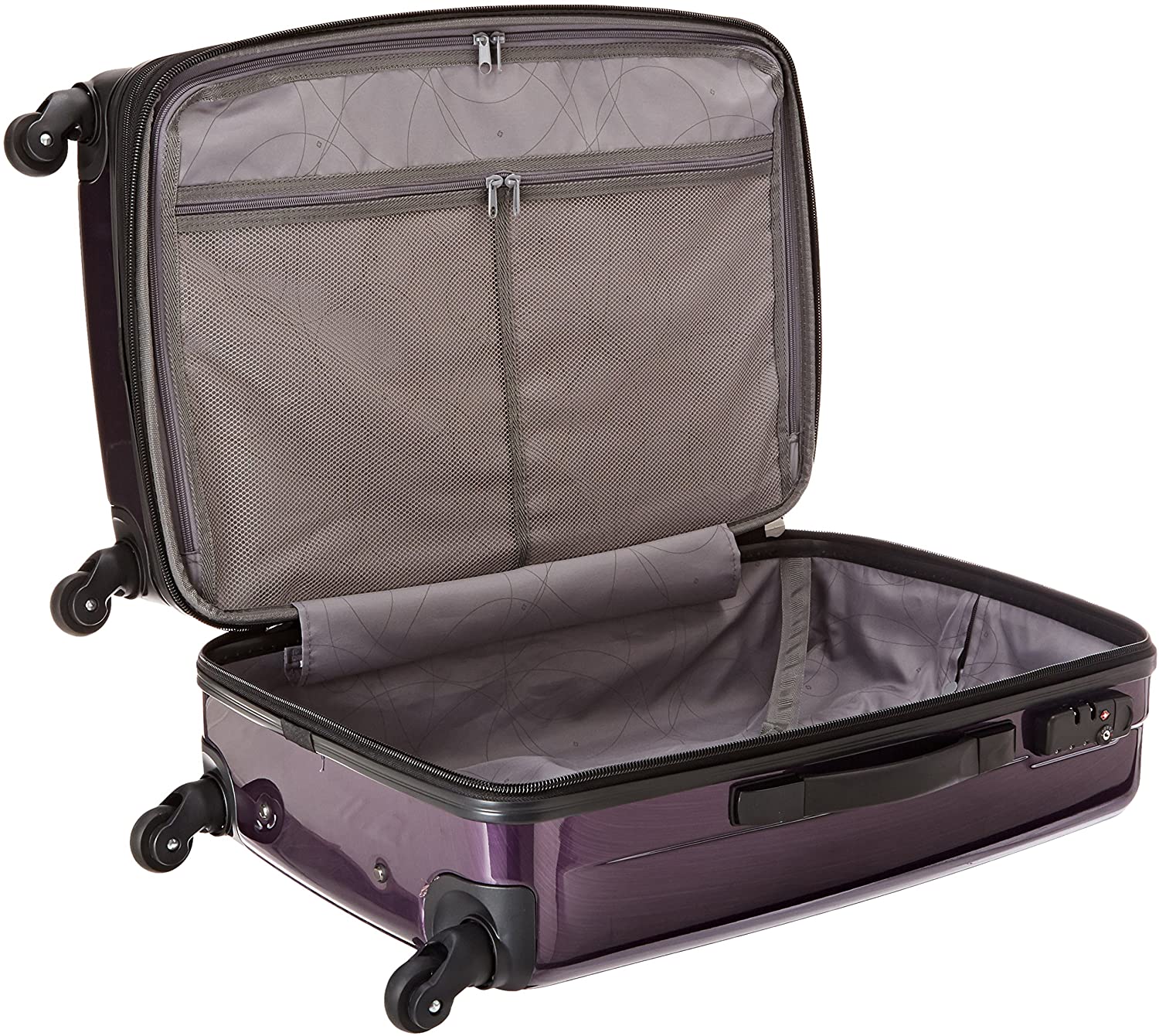 Samsonite Winfield 2 Hardside Expandable Luggage with Spinner Wheels, Charcoal, Checked-Large 28-Inch
