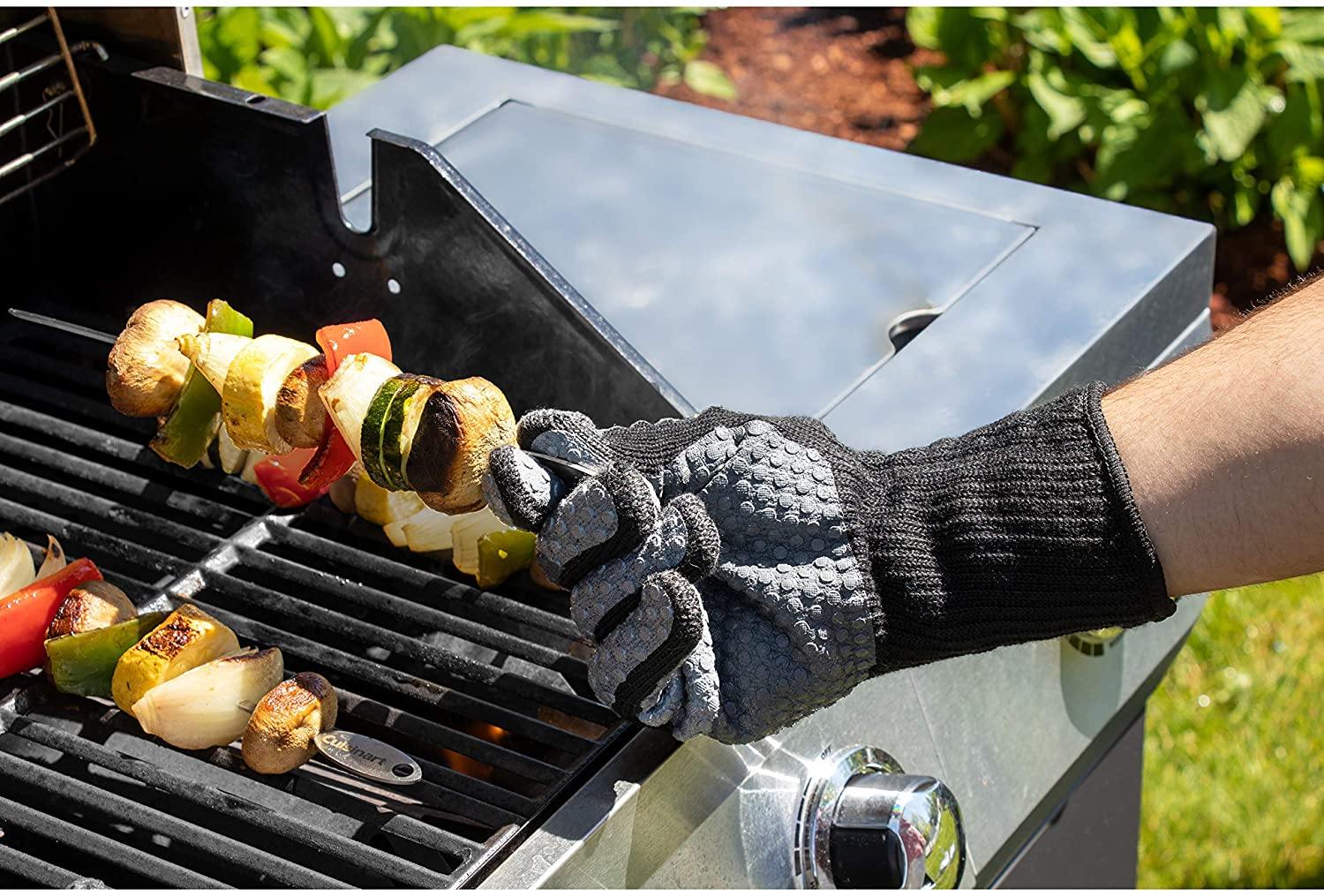 Cuisinart CGM-520 Heat Resistant Silicone Gloves, Black (2-Pack) - JOY2ESpree