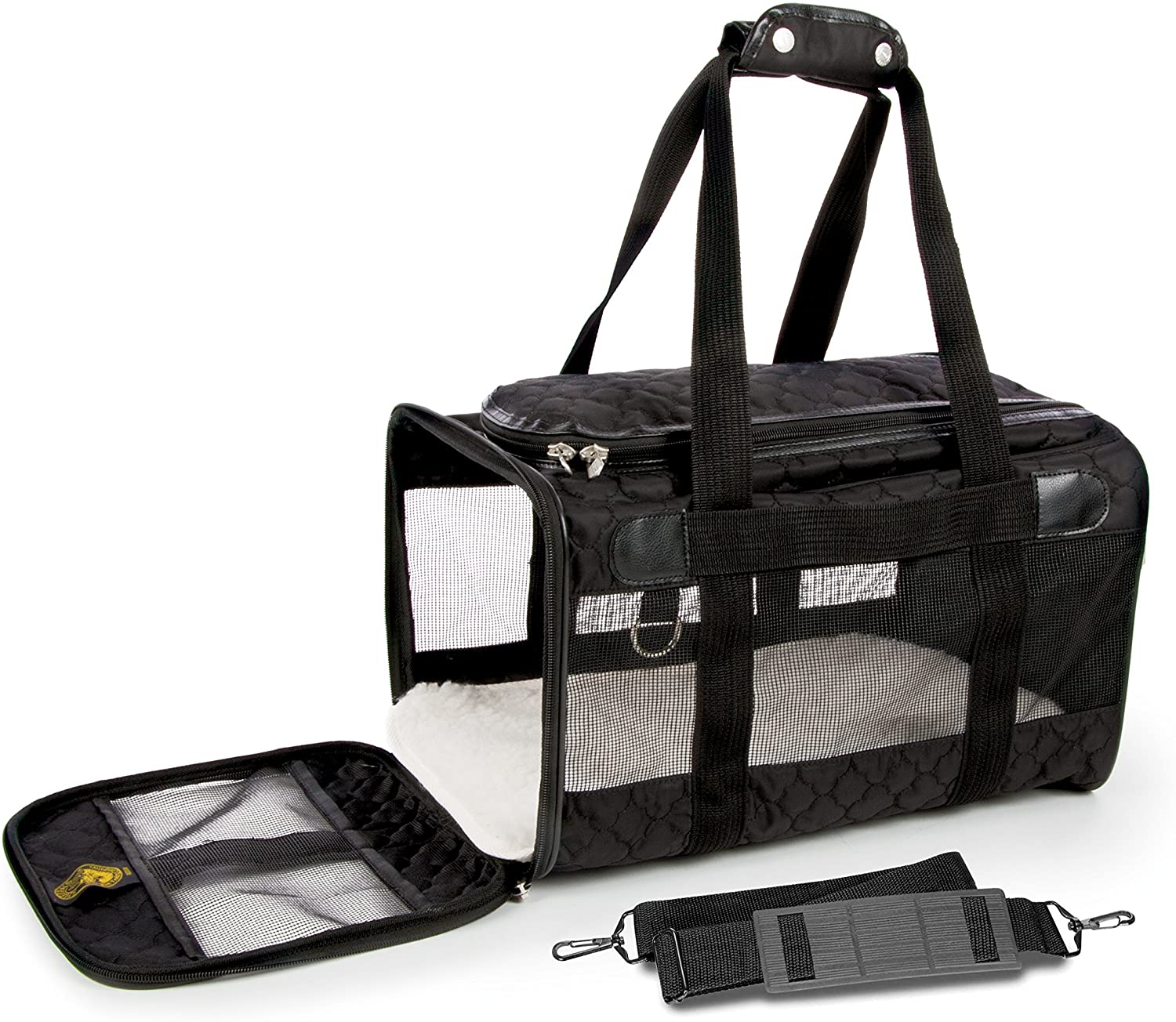 Sherpa Original Deluxe Airline Approved Pet Carrier, Medium, Black