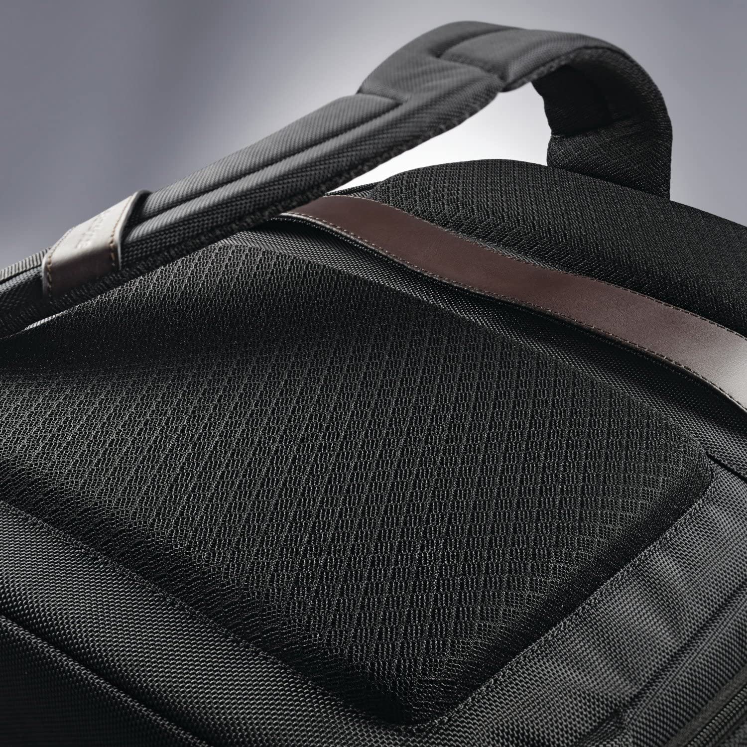 Samsonite Kombi Business Backpack, Black/Brown, 17.5 x 12 x 7-Inch