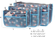 
                        
                          Load image into Gallery viewer, Vercord Purse Organizer Insert for Handbags Bag Organizers Inside Tote Pocketbook Women Nurse Nylon 13 Pockets Black Medium
                        
                      