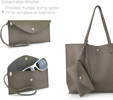 
                        
                          Load image into Gallery viewer, Minimalist Clean Cut Pebbled Faux Leather Tote Womens Shoulder Handbag
                        
                      