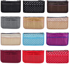 
                        
                          Muat gambar ke penampil Galeri, Vercord Updated Purse Handbag Organizer Insert Liner Bag in Bag 13 Pockets Purple Small
                        
                      