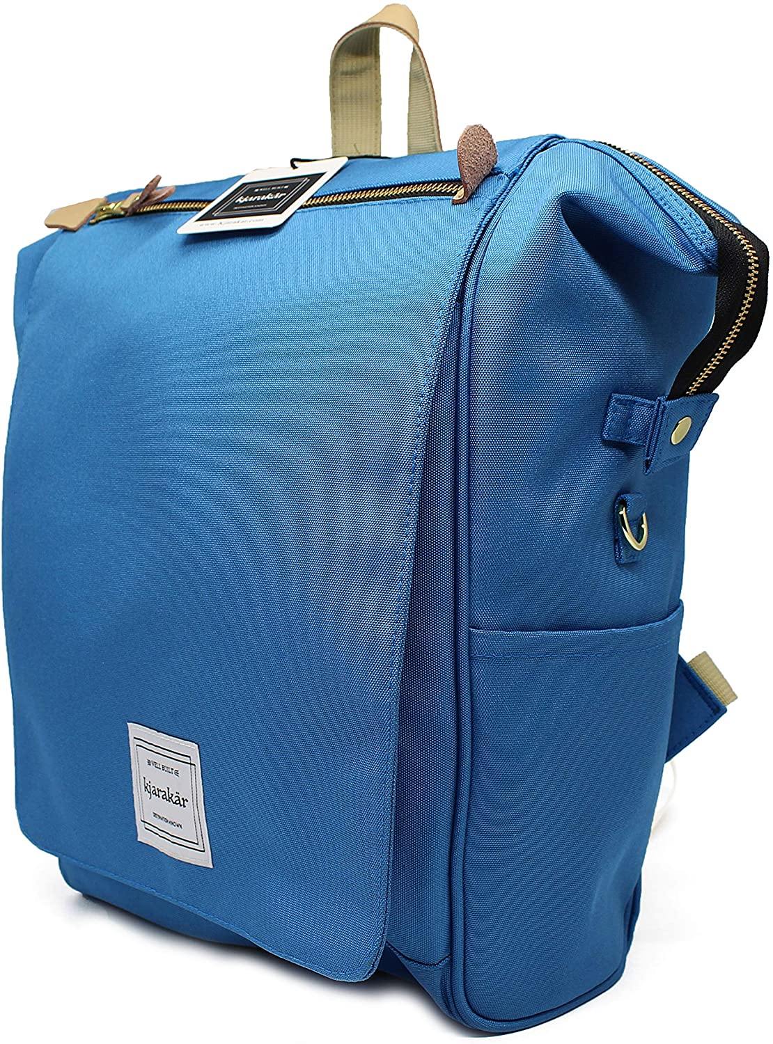KJARAKÄR Backpack | Classic & Premium Styles | Metal Zippers | Leather Accessories | Gym, Work, School, Diaper Bag - JOY2ESpree