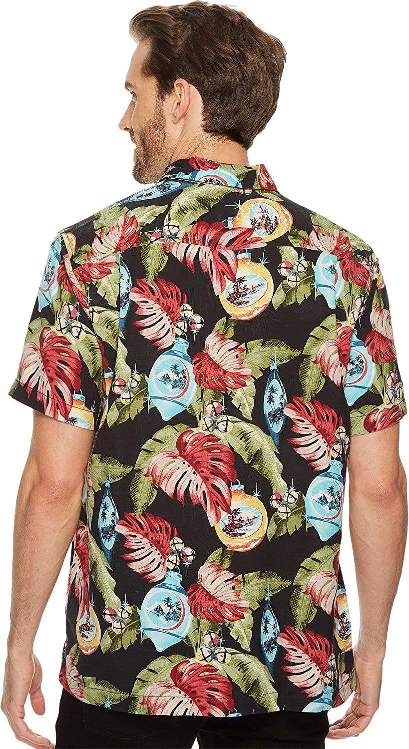 Tommy Bahama Christmas with Bells on Silk Camp Shirt