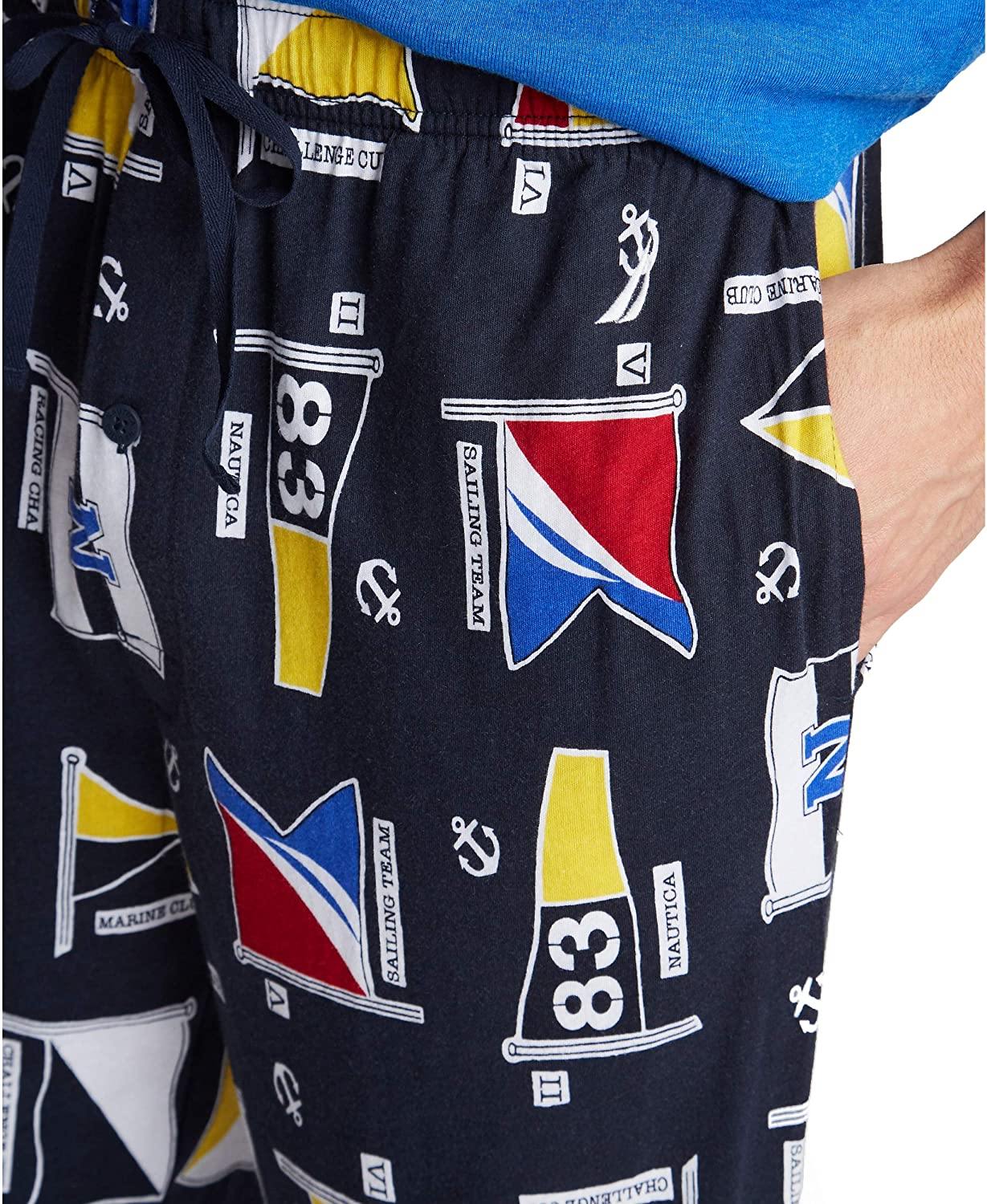 Nautica Men's Soft Woven 100% Cotton Elastic Waistband Sleep Pajama Pant - JOY2ESpree