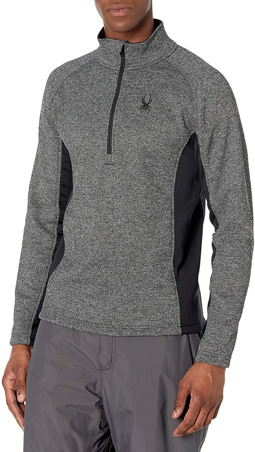 Spyder Active Sports Men's Outbound Half Zip Mid-Weight Mock Neck Sweater
