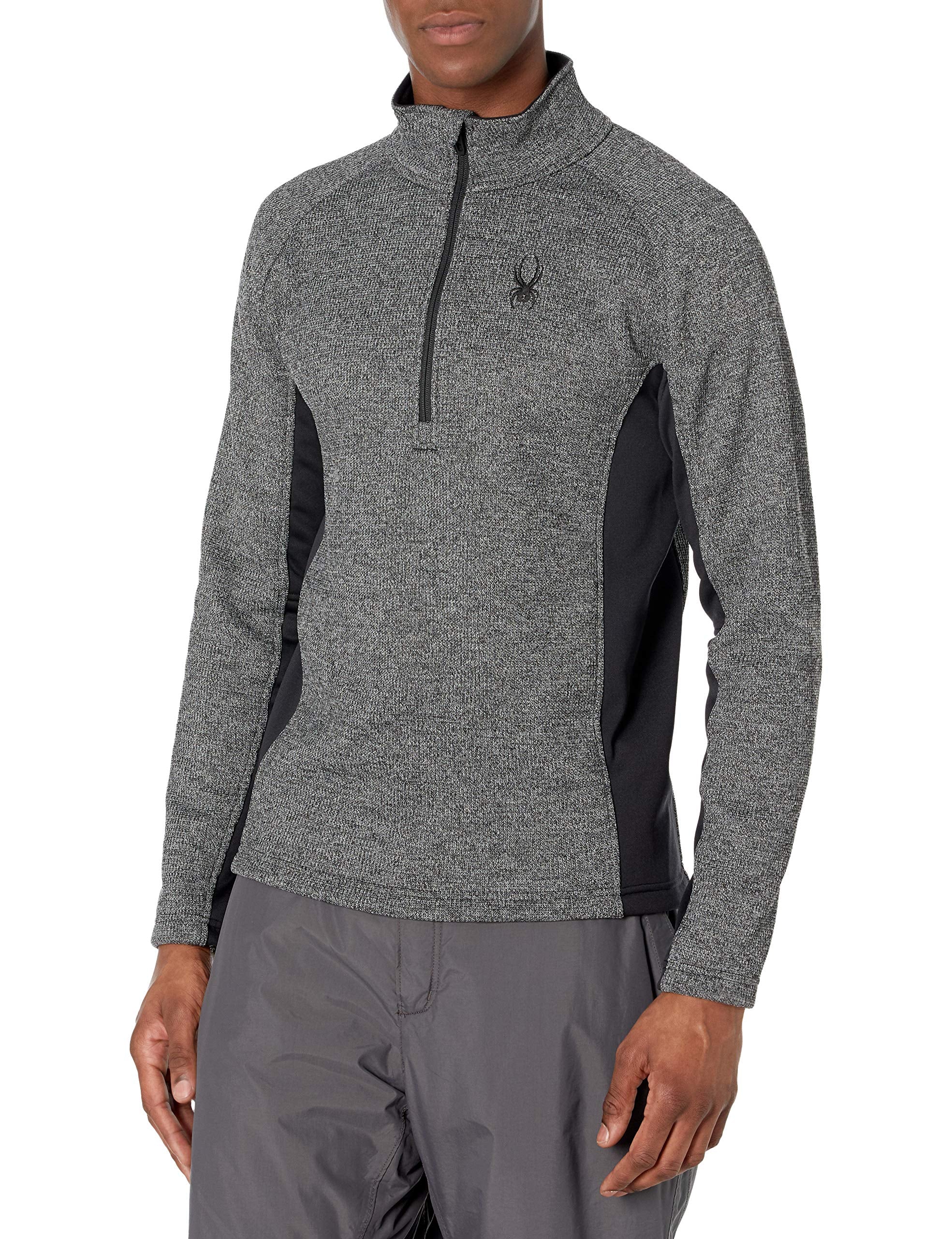 Spyder Active Sports Men's Outbound Half Zip Mid-Weight Mock Neck Sweater