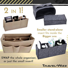 
                        
                          Cargar imagen en el visor de la galería, Handbag Organizer - 2in1 Purse Organizer Insert with Inner Zipped Pocket - Tote Shaper fits Speedy Neverfull - Grey Medium
                        
                      