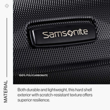 
                        
                          Load image into Gallery viewer, Samsonite Omni PC Hardside Expandable Luggage with Spinner Wheels, Black, Carry-On 20-Inch
                        
                      