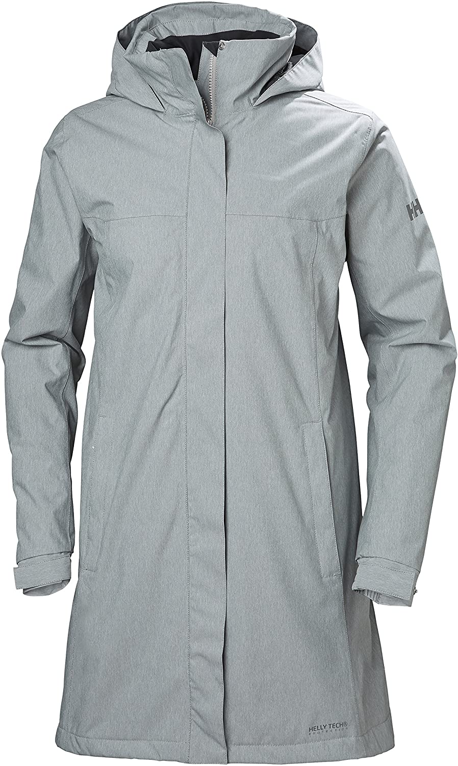 Helly-Hansen Womens Aden Insulated Waterproof Windproof Breathable Long Length Packable Hood Rain Coat Jacket