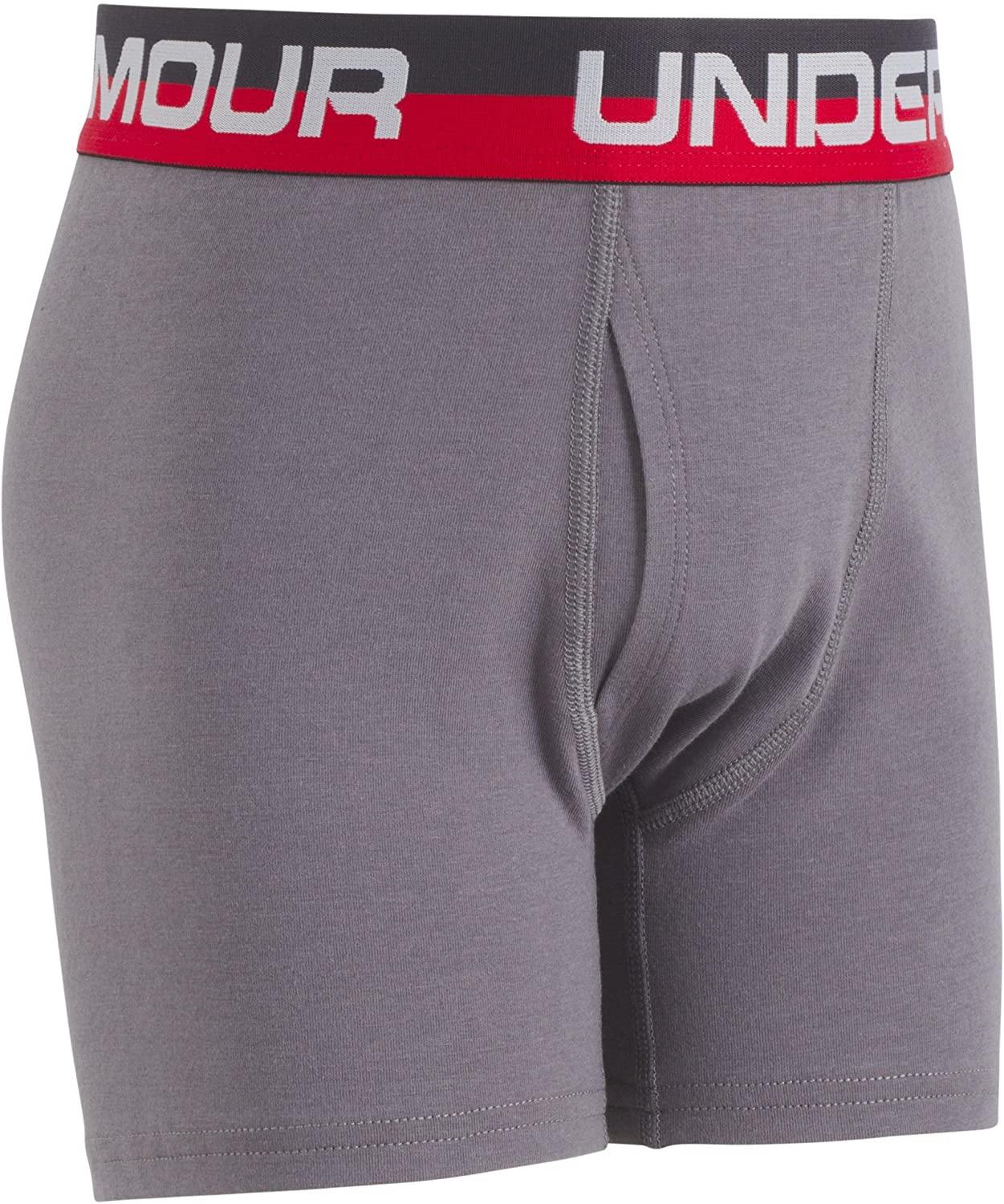 Under Armour Boys' Big Charged Cotton Stretch Boxer Jock