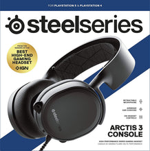 
                        
                          Load image into Gallery viewer, SteelSeries Arctis 3 Console - Stereo Wired Gaming Headset for PlayStation 5 / 4, Xbox Series X|S, Nintendo Switch, VR, Android and iOS - JOY2ESpree
                        
                      
