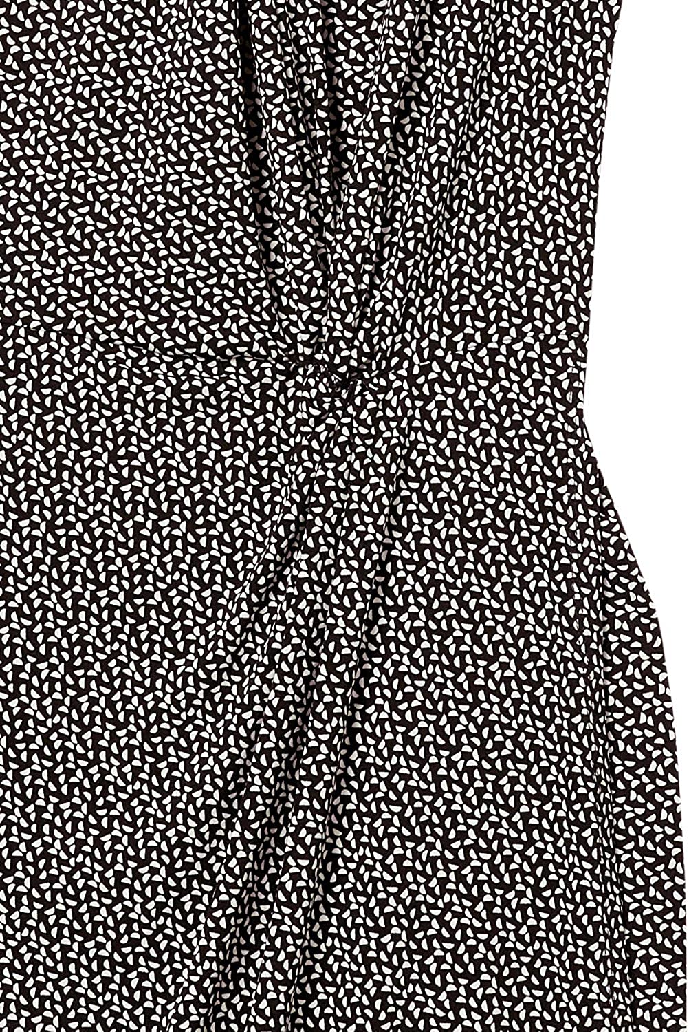 Amazon Brand - Lark & Ro Women's Sleeveless Crossover Twist Neck Faux Wrap Dress