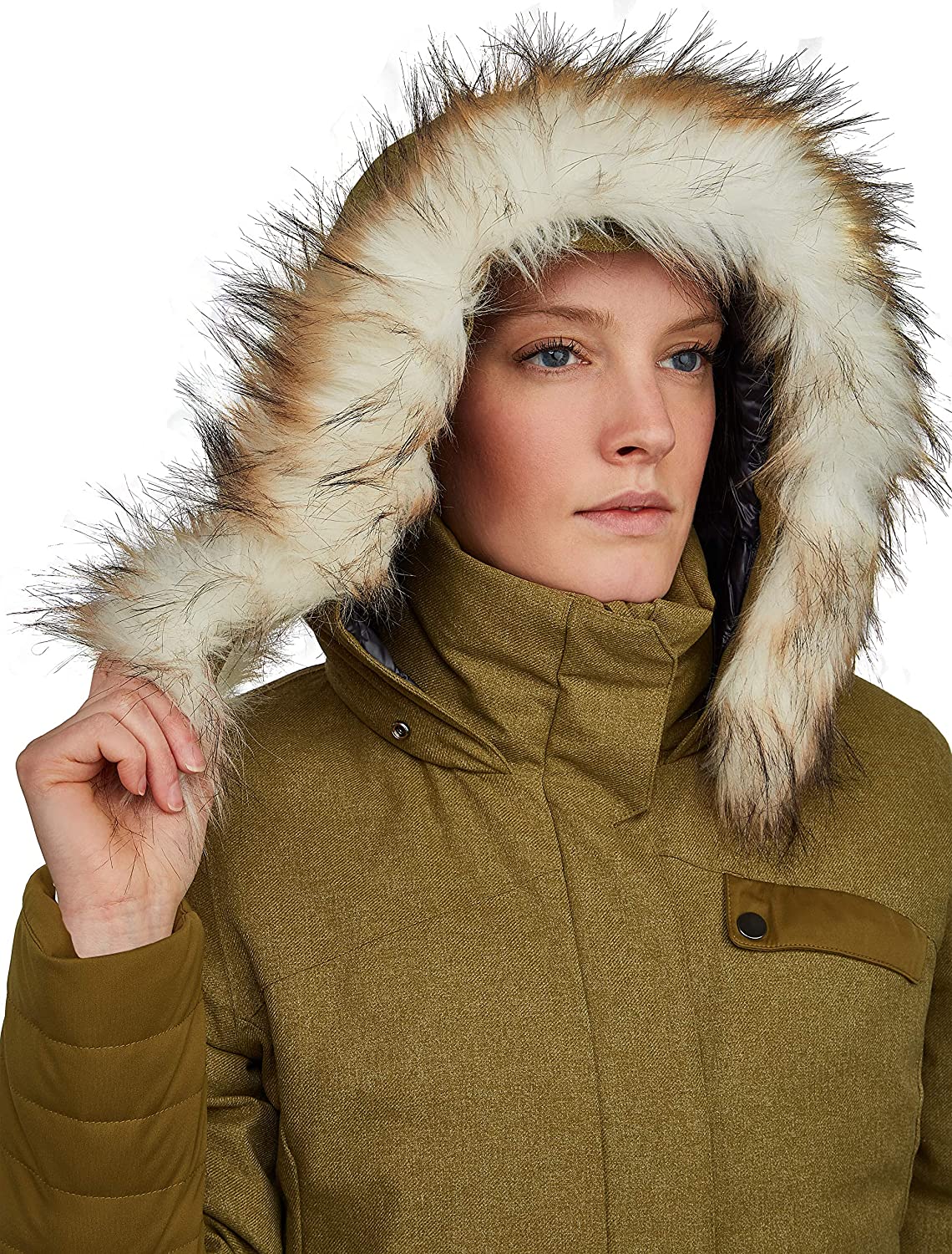 Spyder Women’s Metro Gore-Tex Infinium Down Parka – Ladies Full-Zip Hooded Winter Jacket