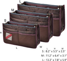 
                        
                          Muat gambar ke penampil Galeri, Vercord Updated Purse Handbag Organizer Insert Liner Bag in Bag 13 Pockets Purple Small
                        
                      