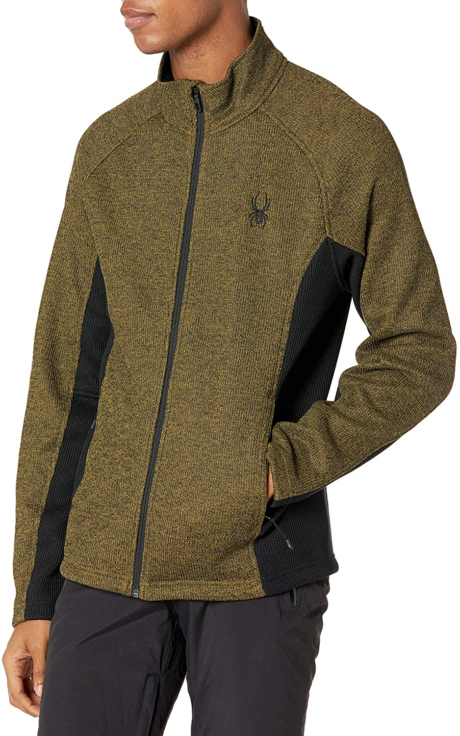Spyder Active Sports Men's Constant Full Zip Mid-Weight Mock Neck Sweater