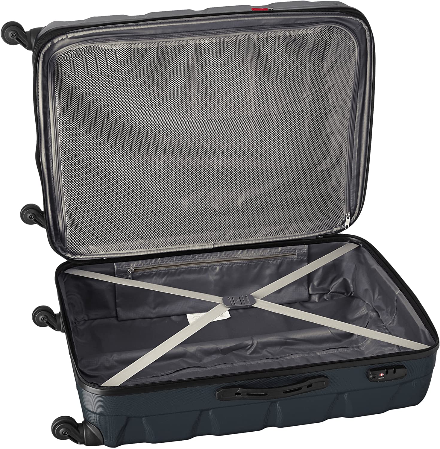 Samsonite Omni PC Hardside Expandable Luggage with Spinner Wheels, Black, Carry-On 20-Inch