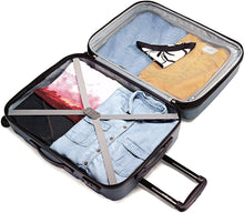 
                        
                          Load image into Gallery viewer, Samsonite Omni PC Hardside Expandable Luggage with Spinner Wheels, Black, Carry-On 20-Inch
                        
                      