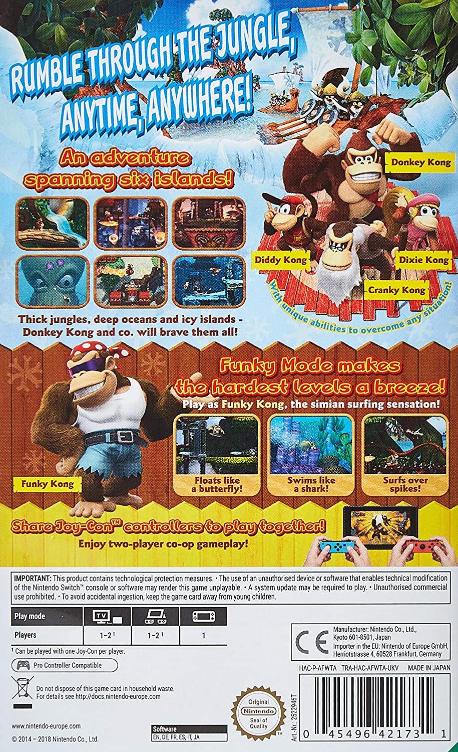Donkey Kong Country: Tropic Freeze - Nintendo Switch [Digital Code] - JOY2ESpree