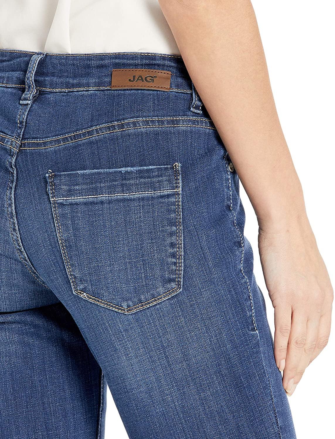Jag Jeans Women's Carter Girlfriend Jean with Embroidered Cuff