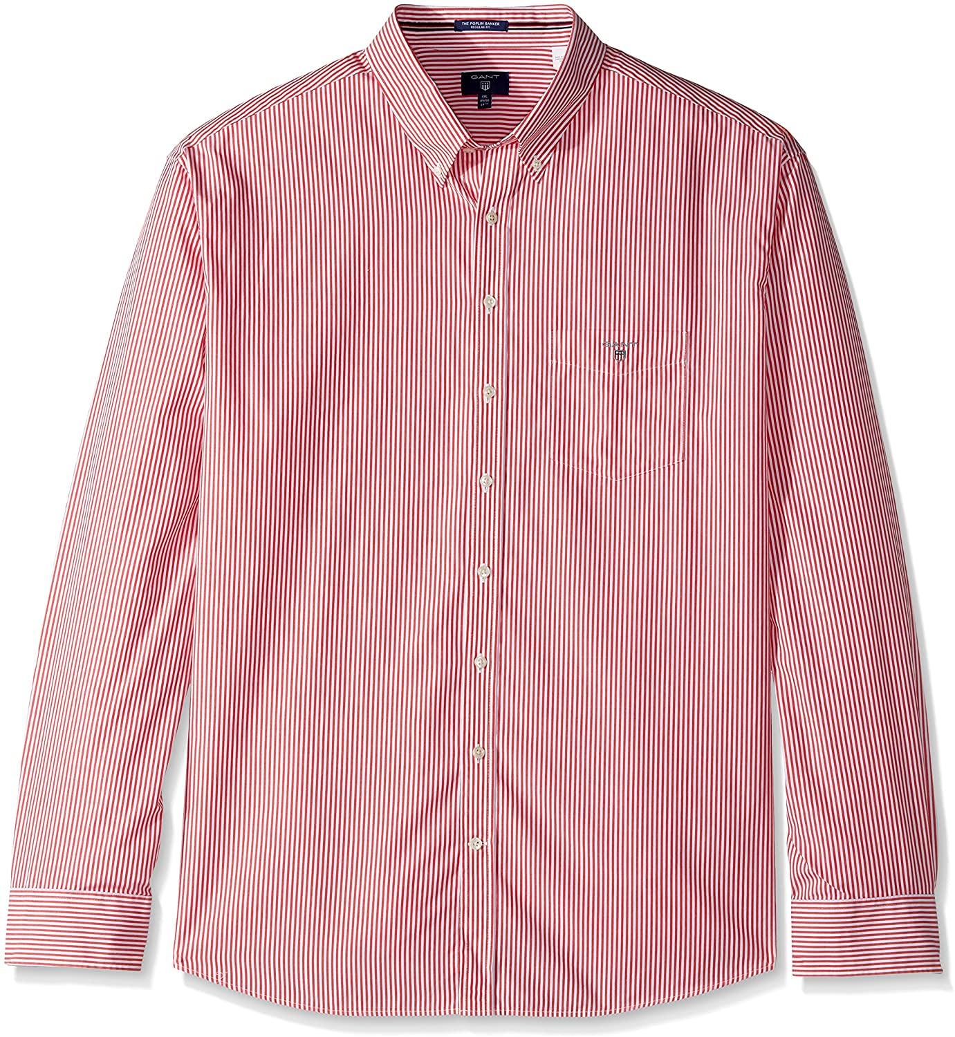 GANT Men's Classic Broadcloth Banker Stripe Shirt - JOY2ESpree