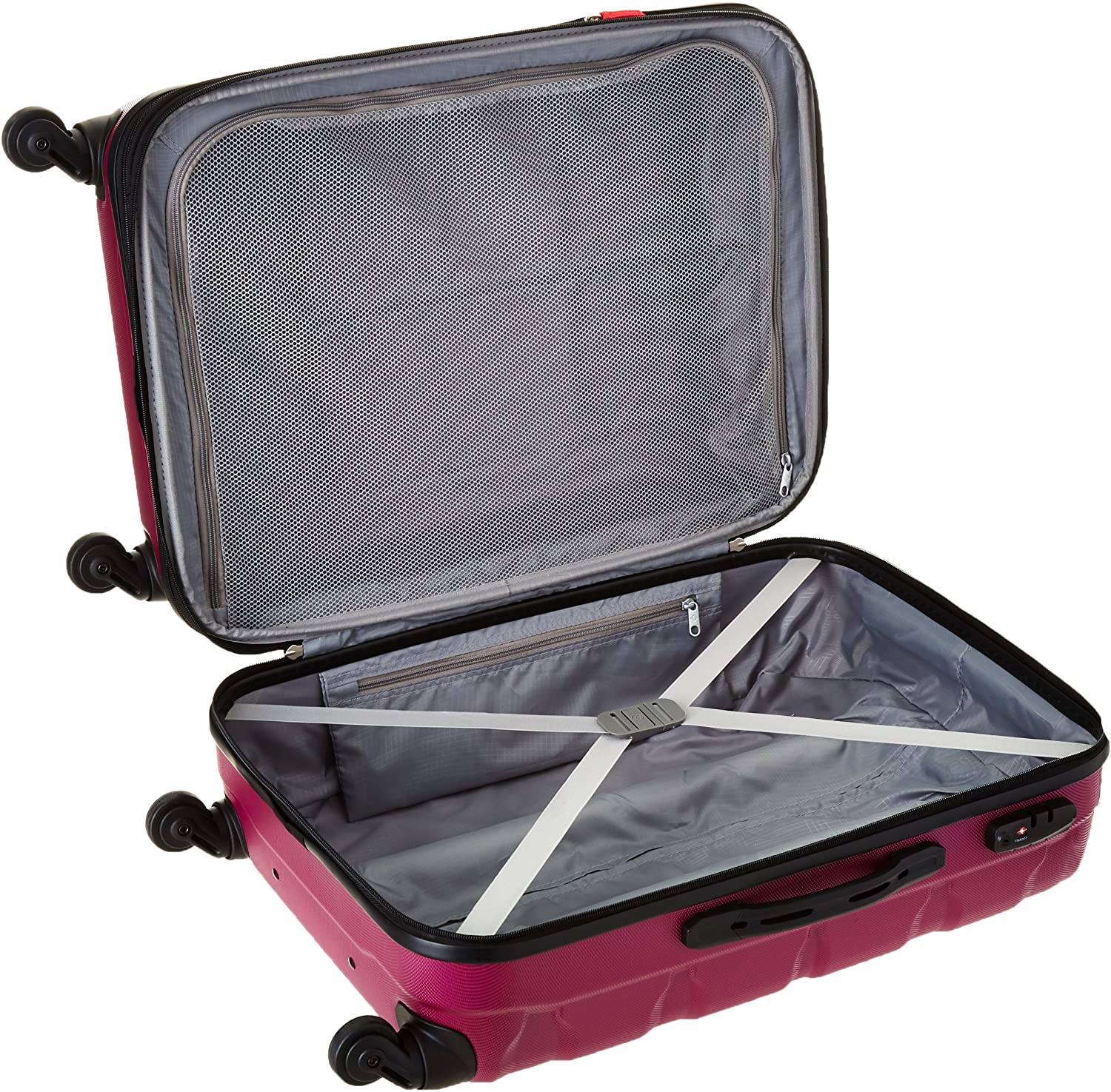 Samsonite Omni PC Hardside Expandable Luggage with Spinner Wheels, Black, Carry-On 20-Inch