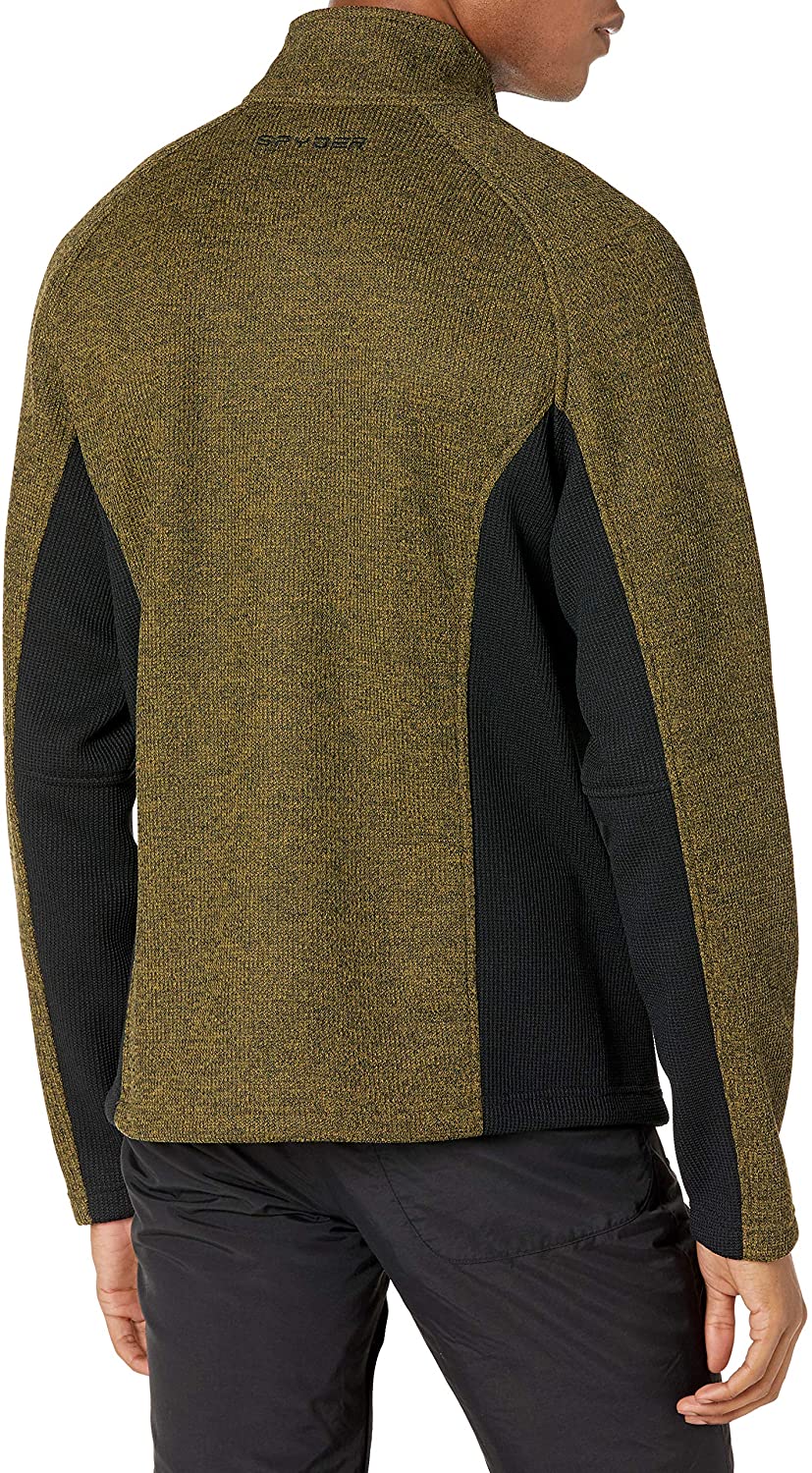 Spyder Active Sports Men's Constant Full Zip Mid-Weight Mock Neck Sweater