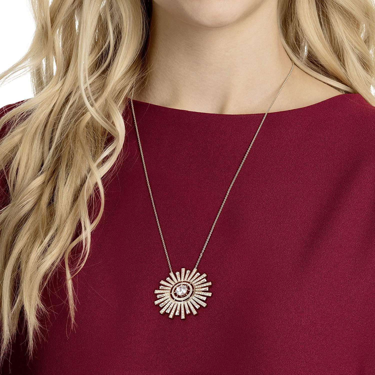 SWAROVSKI Women's Sunshine Jewelry Collection, Rose Gold Tone Finish, Clear Crystals - JOY2ESpree
