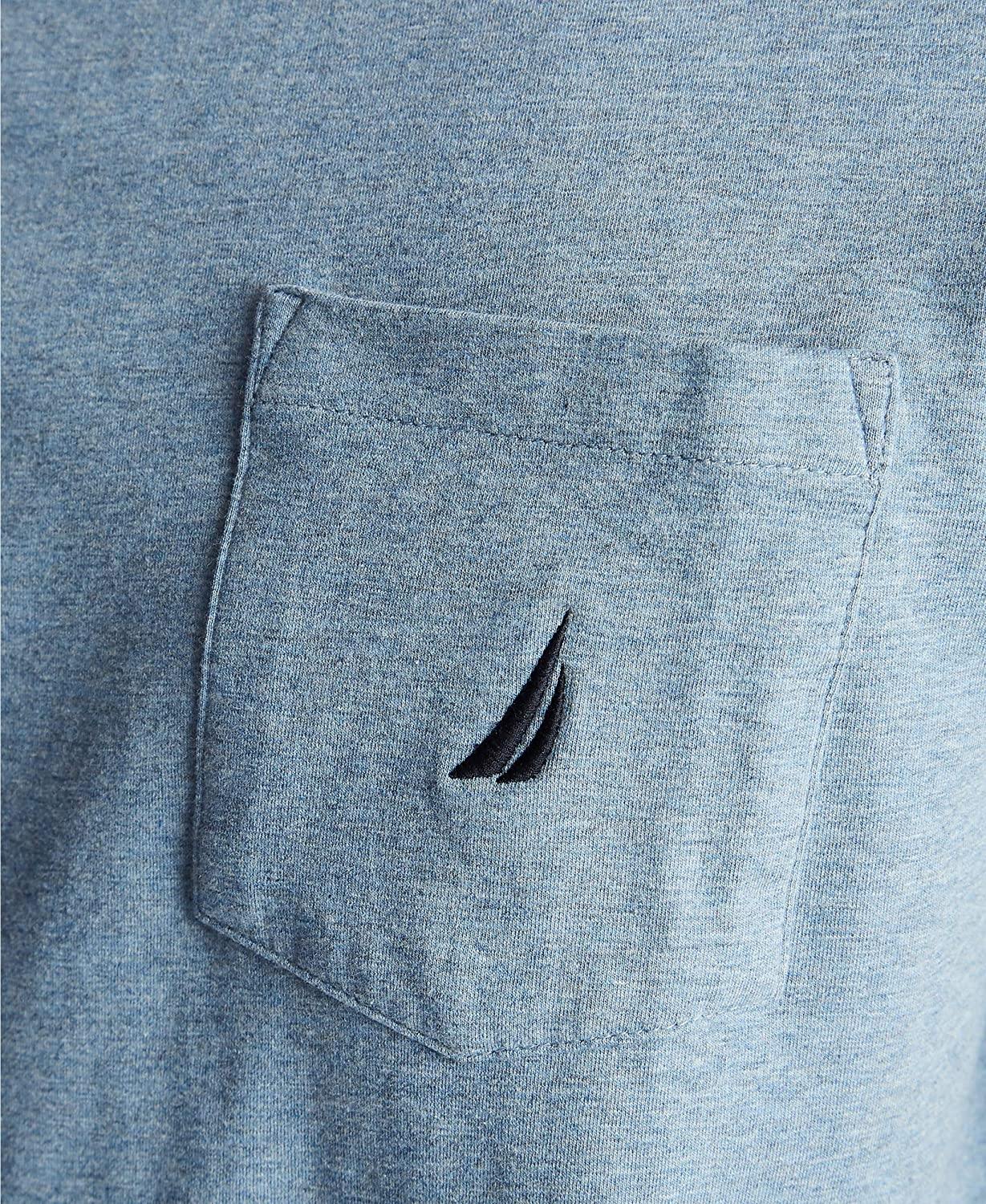 Nautica Men's Solid Crew Neck Short-Sleeve Pocket T-Shirt - JOY2ESpree