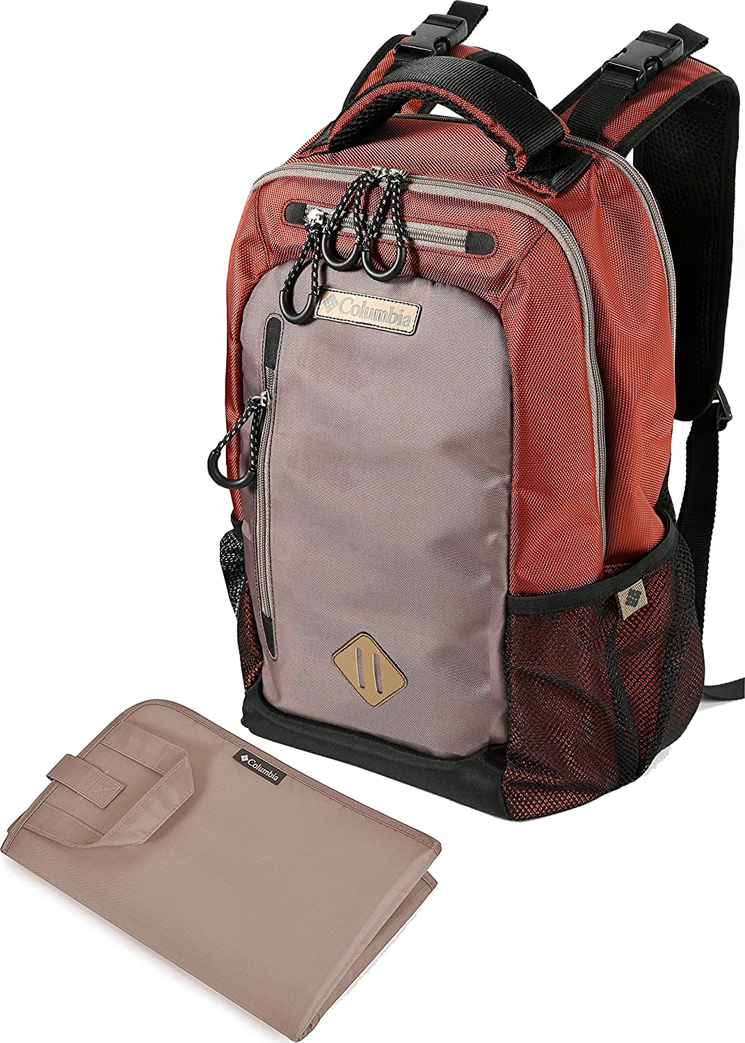 Columbia Carson Pass Backpack Diaper Bag, Rust