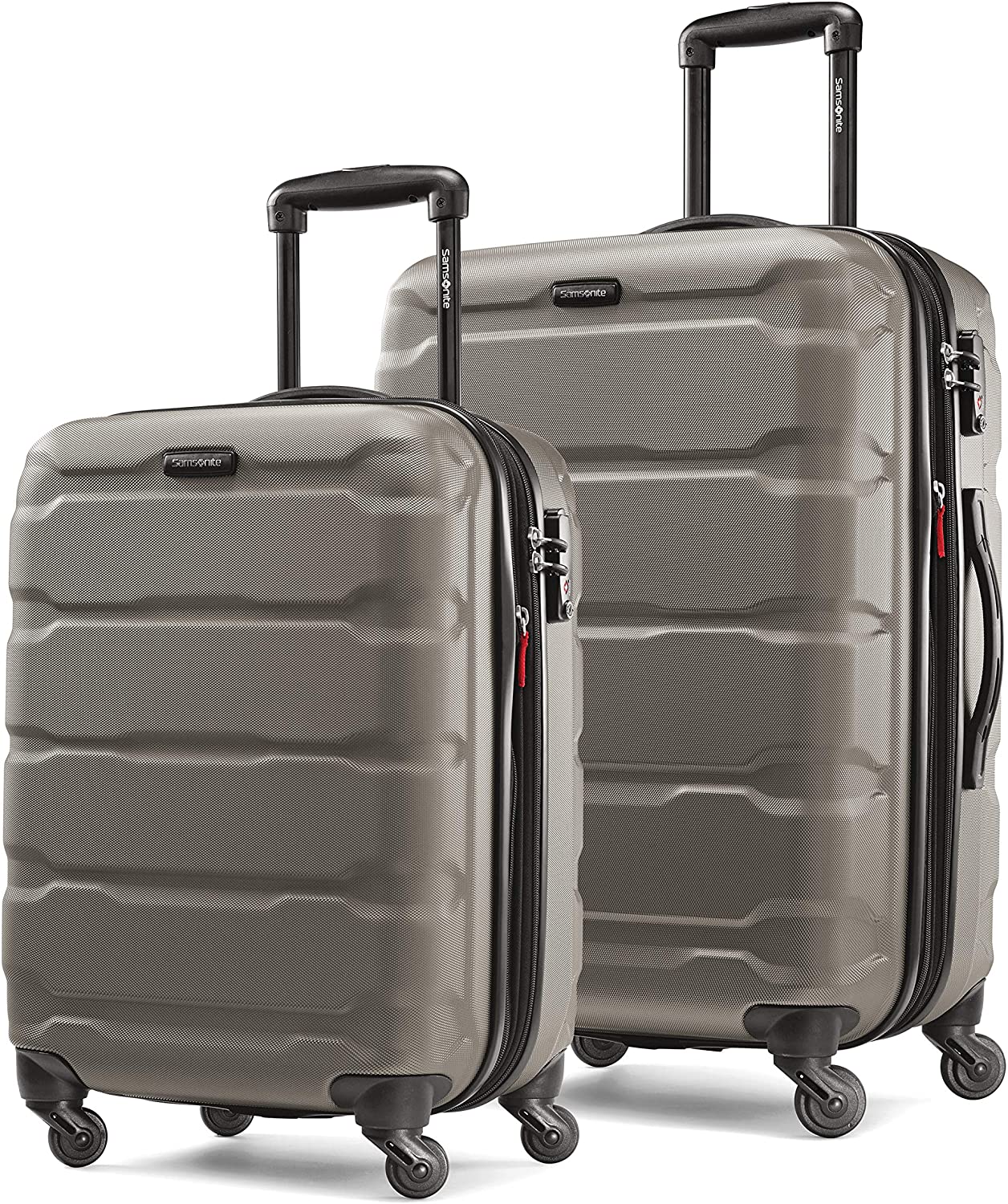 Samsonite Omni PC Hardside Expandable Luggage with Spinner Wheels, Black, Carry-On 20-Inch