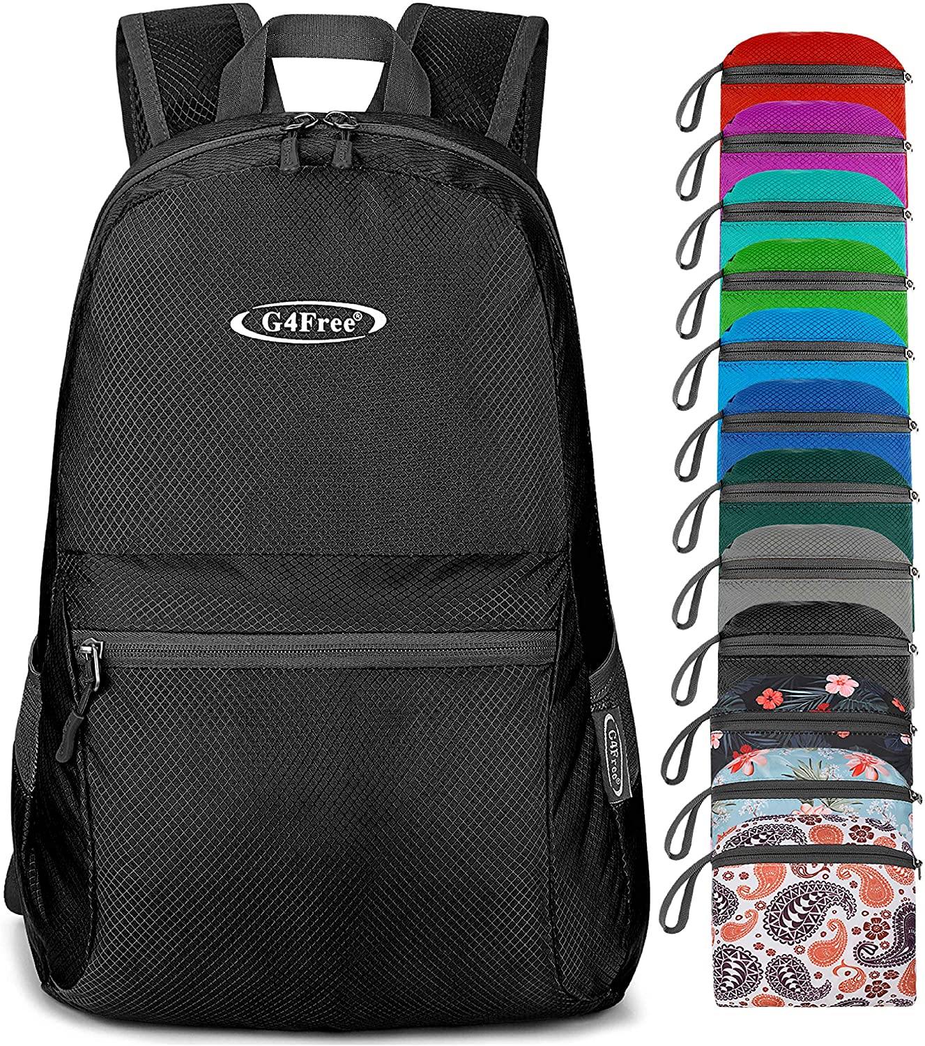 G4Free Ultra Lightweight Packable Backpack Travel Hiking Daypack Handy Foldable Water Resistant Camping Outdoor Backpack - JOY2ESpree