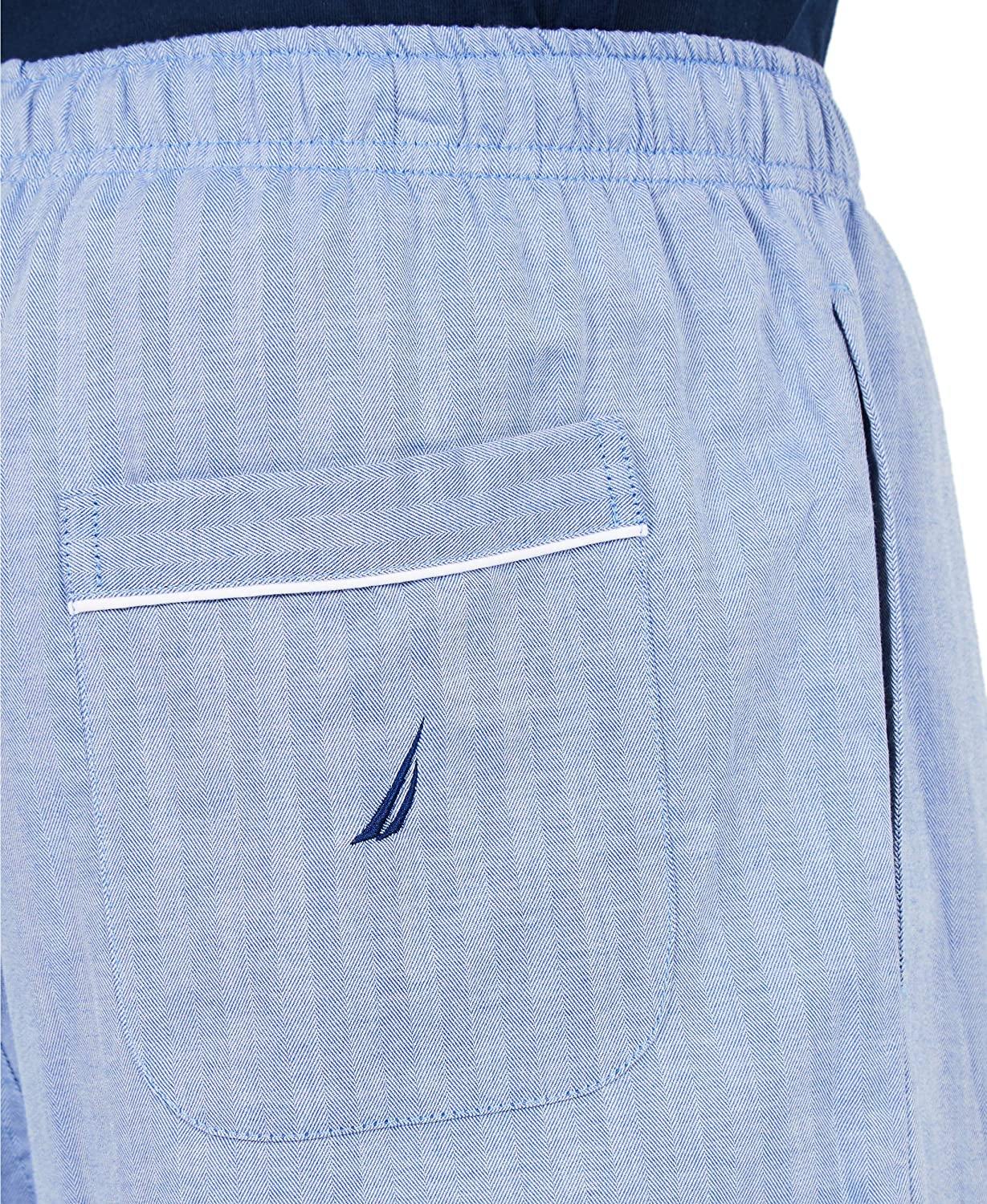 Nautica Men's Soft Woven 100% Cotton Elastic Waistband Sleep Pajama Short - JOY2ESpree